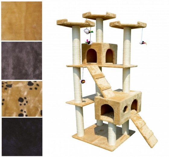 250-beige4 ﻿Katzenbäume sollten eine ausreichende Kratzfläche bieten
